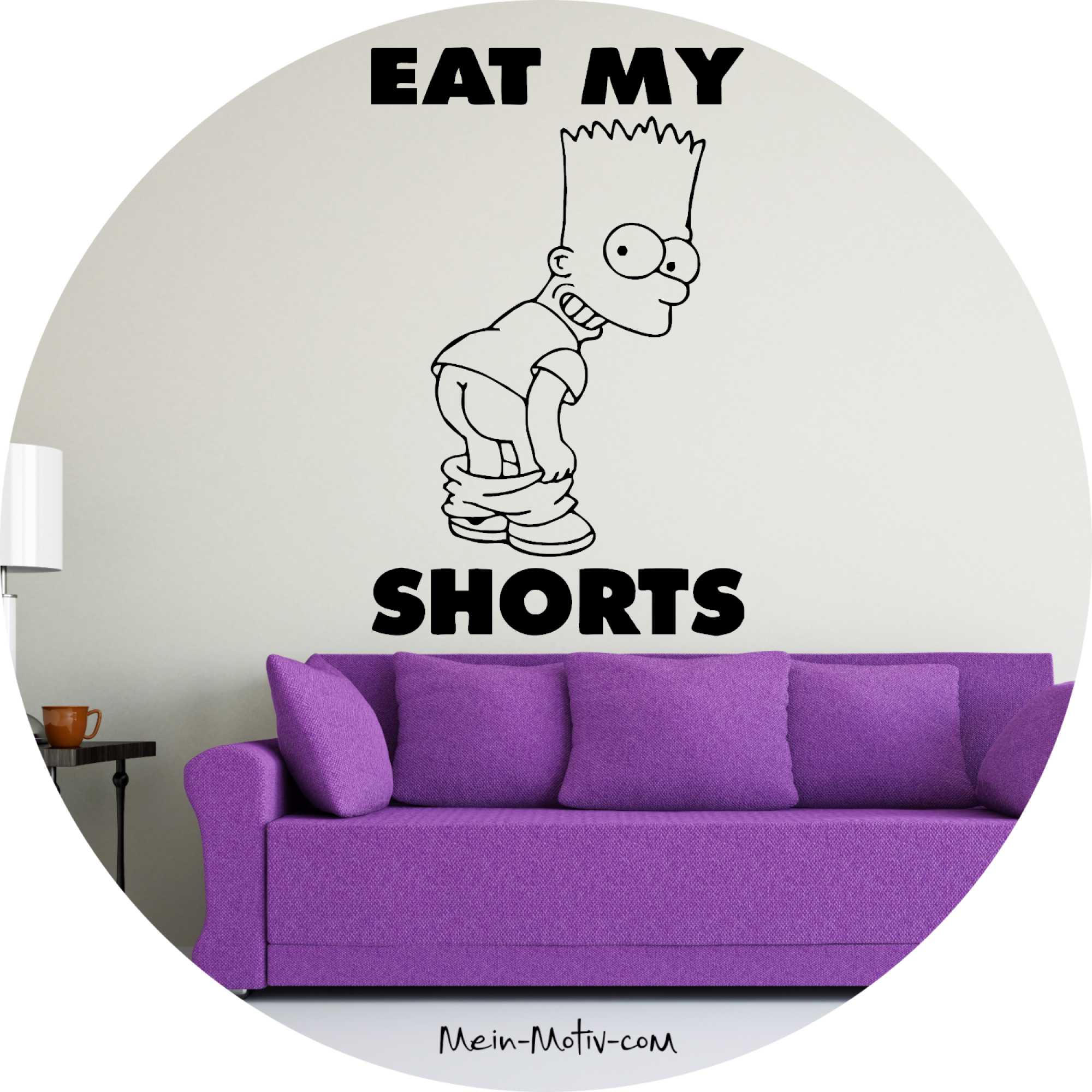 Wandtattoo 17033 Bart Simpson - Eat my Shorts